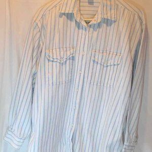 New York Aspects Women's Button Up Shirt White -M